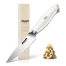 Huusk Kitchen Peeler & Fruit Knife Set - Ergonomic Plastic Handle, Metal Steel Tapered Blade for Effortless Peeling & Cutting, Artisanal Handcraftsmanship, Portable Cooking Kitchenware, Ideal Christmas Gift