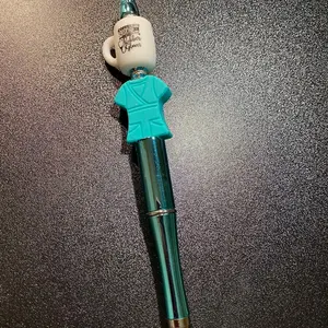 Turquoise Nurse Bead Pen