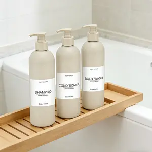 3-Pack Soap Dispensers for Bathroom and Kitchen, 16.7oz Plastic Bottles with Pump, Reusable Liquid Soap Dispenser for Home Decor