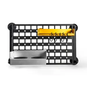 MELIPRON Magnetic Toolbox Tray Set with MOLLE Panel - Modular Detachable Storage Shelf for Camper Vans, Camping, Outdoor Cooking, Garages & Workshops with International Warranty