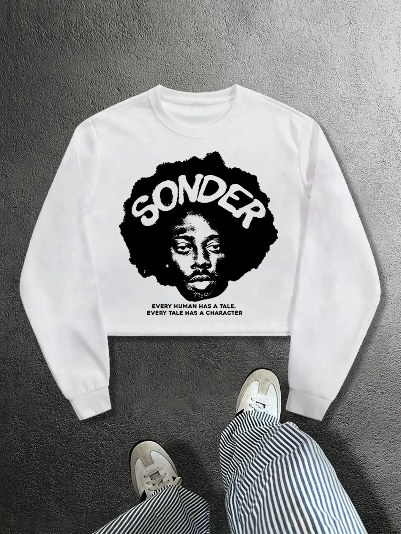 Men's Round Neck Fitted Knit Sweatshirt, Long Sleeve, Graphic Print, Casual Street Style, Fashionable Comfortable Daily Wear, Perfect for Spring & Fall Seasons, Streetwear, Knitwear, Menswear