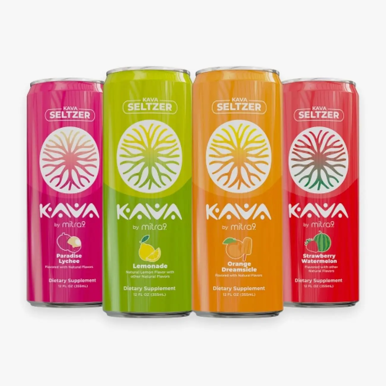 MITRA9 Botanical Beverages - Kava Drink Flavor Variety Pack With Kava Root Extract - Mood Enhancer - Plant Based - Promotes Natural Calm & Clarity (12 Fl. Oz) (4)