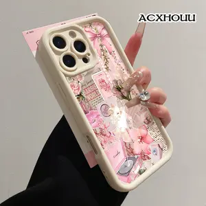 Phone Case for iPhone 17 16 E Pro Max 15 Plus 14 13 12 11 XS XR Barbie Pink Aesthetic Shockproof TPU Bumper Lightweight Anti-Scratch Cover