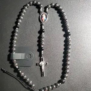 Hematite Crystal Beaded Rosary