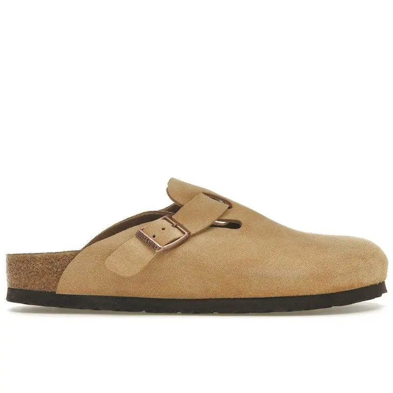Birkenstock Men's Boston Suede Latte Cream, from StockX