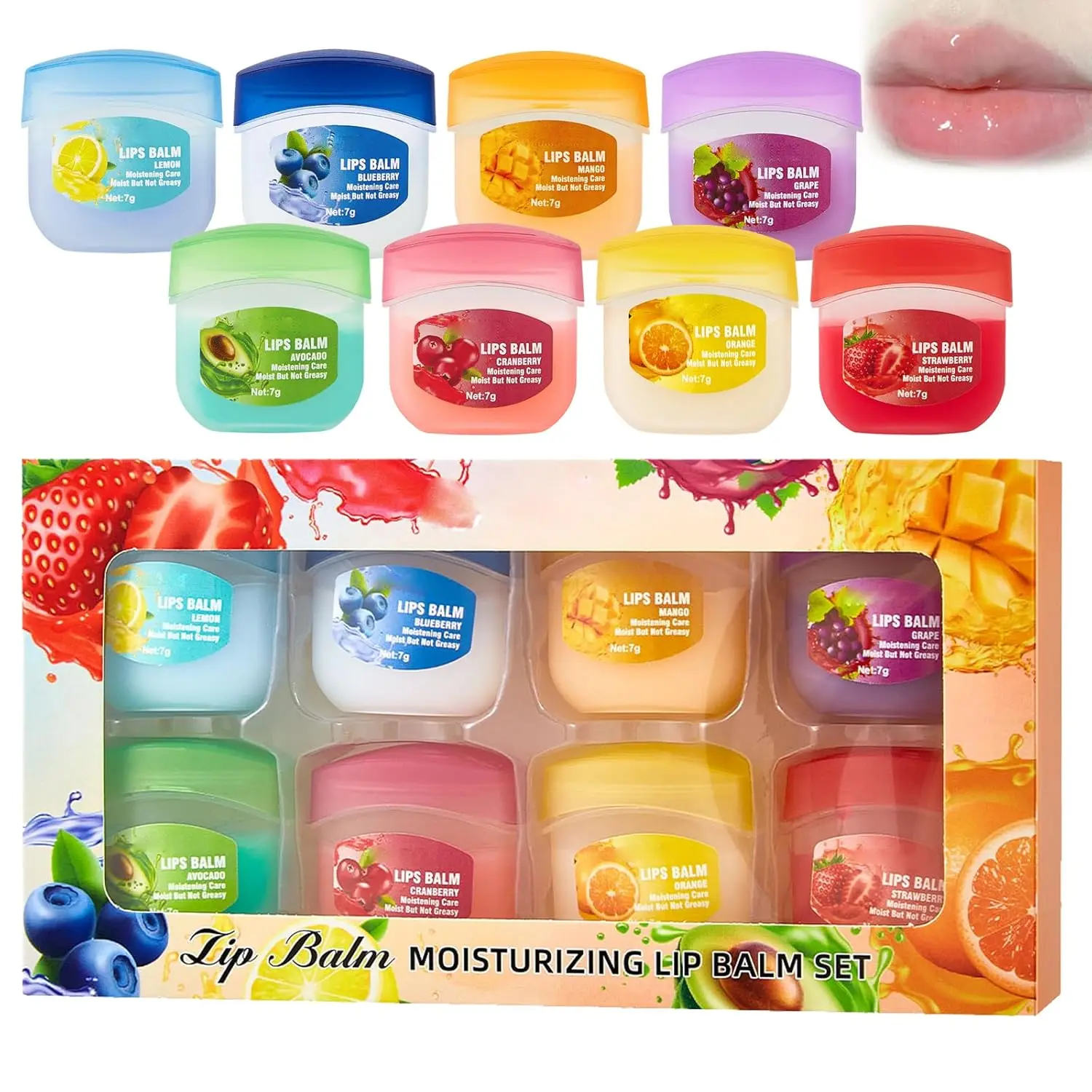 fruit flavored lip glosses, night lip balms,lip balm,colorless lipsticks, and moisturizing and nourishing lip masks, suitable as party gifts and seasonal gifts, are small and convenient.