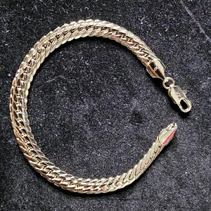 14k Gold Plated Cuban Braid Bracelet