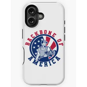 Backbone of America     iPhone Case for iPhone 16 15 14 13 12 Pro Xs Samsung S24 S23 S22 S21
