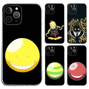 Assassination Classroom Anime Phone Cases For iPhone 17 16 15 14 13 12 11 Promax Pro Air Plus Transparent Black Back Soft TPU Protective Cover