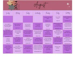 2024 August Decrees Digital Christian Calendar