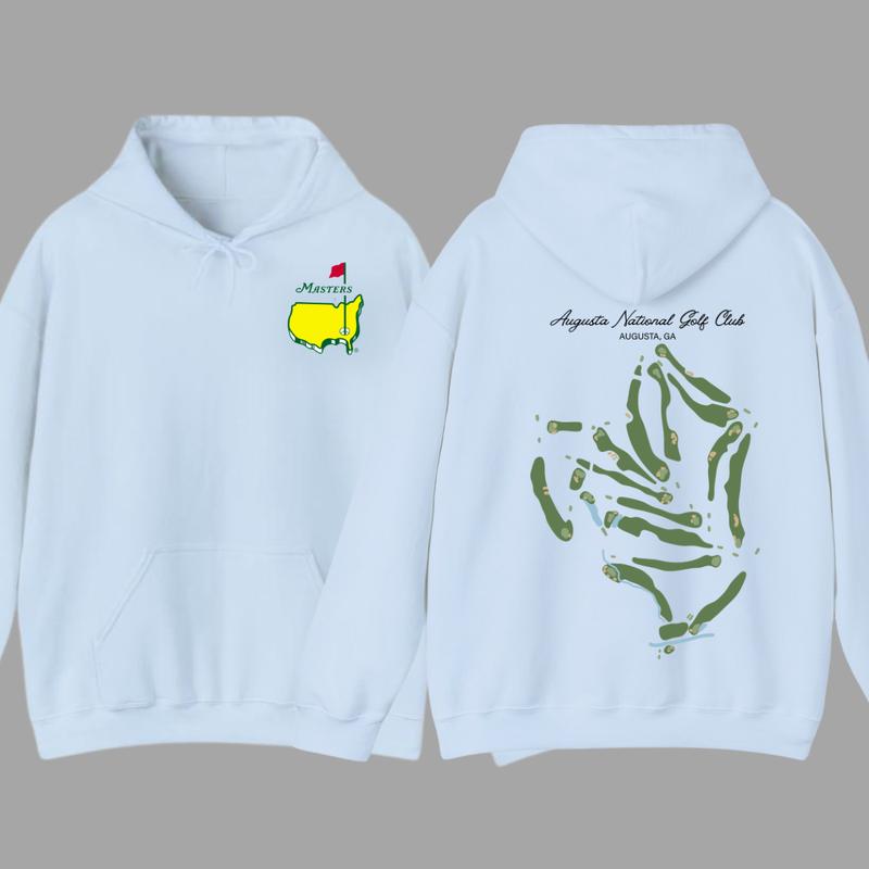 Augusta National Course Map Golf Hoodie, Augusta National Golf T-Shirt, The Masters Tournament Golf Hoodie For Men, Gift For Men