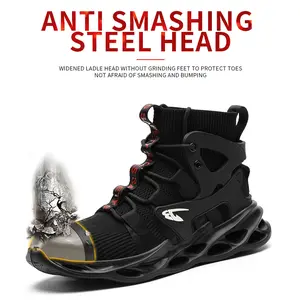 Exclusive High-Top Steel-Toe Work Boots: Patented Breathable Mesh, Crush & Puncture Resistant