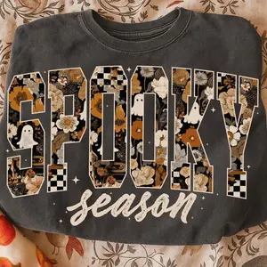Comfort Colors Spooky Season Shirt, Fall , Fall pumpkin Sublimation Shirt , Pumpkin , HALLOWEEN , spooky mama , Halloween shirt