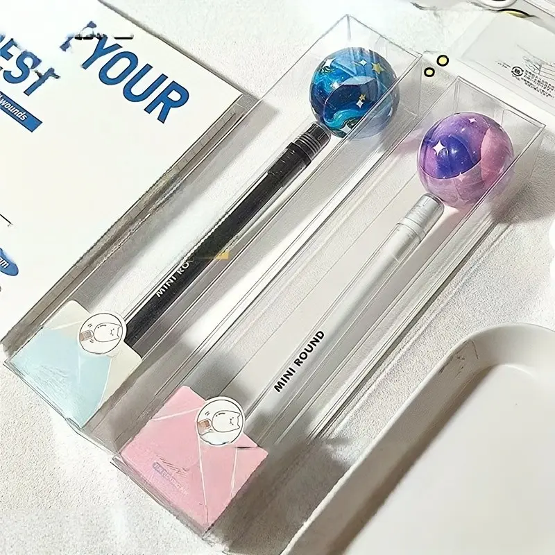 1/2pc Planet Floating Pen Stress Relief, High Aesthetic 0.5mm Ink, Long Cap Neutral Pen, Office Supplies, Gift Idea