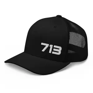 Houston 713 Area Code Minimal 713 Houston TX Trucker Hat Cap