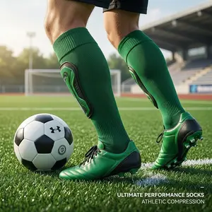 Unisex Knee High Soccer Baseball Football Sports Team Socks - Solid Color Athletic Compression Socks for Men Women, Perfect for Training Match Gym Workout, Moisture Wicking Breathable Comfortable Design