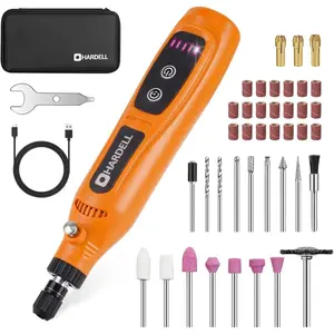Mini Cordless Rotary Tool 3.7V, 5-Speed Rotary Tool Kit with 43 Accessories, Type-C Charging Power Rotary Tool for Engraving, Sanding, Polishing, Drilling, Grinding, Small DIY CraftsQuesear