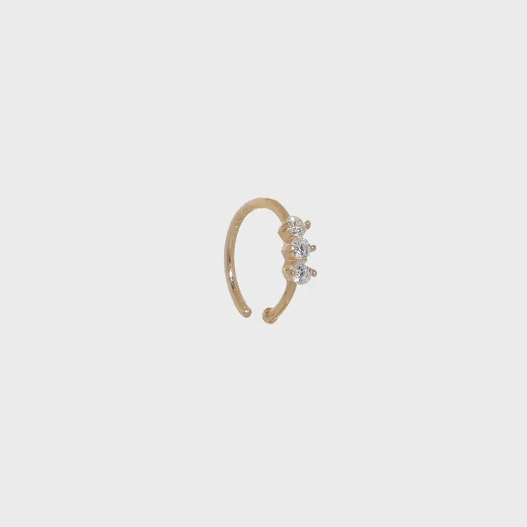 14K solid gold helix cuff earring Dalbit New York