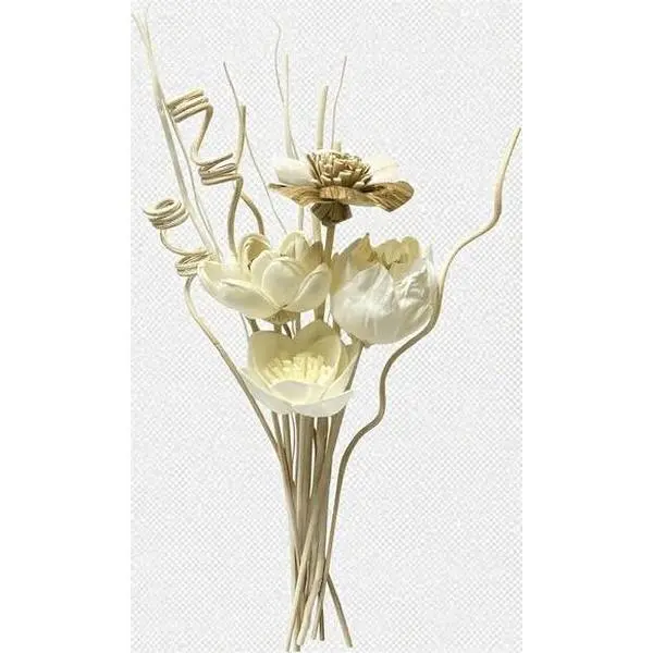 Natural Rattan Reed Sticks Set, 12Pcs Floral-Scented Freshener Reeds for Home Fragrance Aromatherapy, Essential Oil Diffuser Sticks for Bedroom, Office Decor