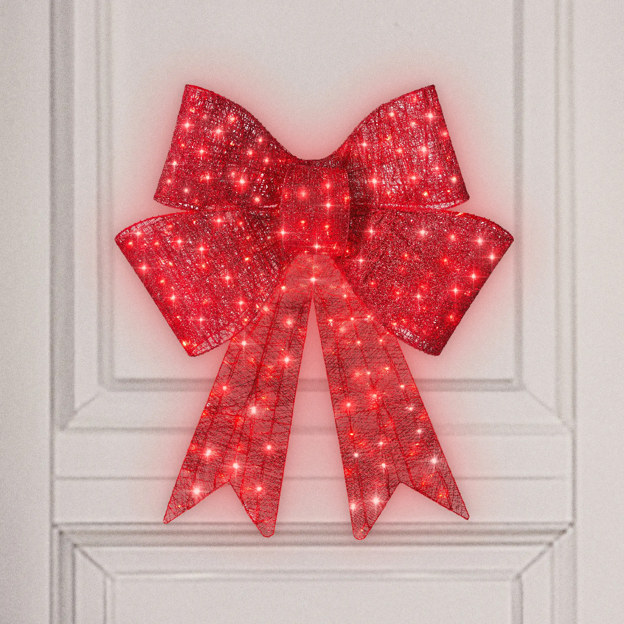 Best Choice Products Pre-Lit Christmas Bow, Large Outdoor LED Lighted Holiday Décor w/ 8 Light Functions, Hook Best Choice Products Pre-Lit Christmas Bow, Large Outdoor LED Lighted Holiday Décor w/ 8 Light Functions, Hook