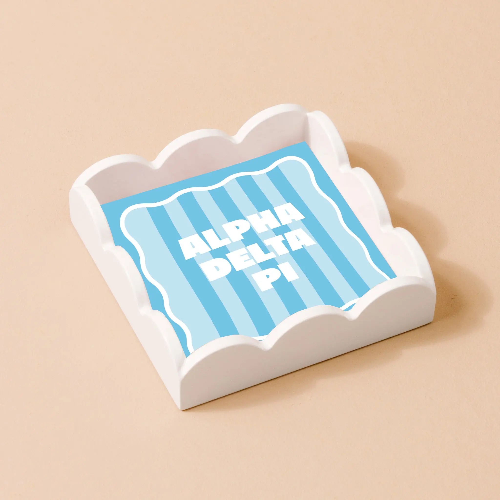 Alpha Delta Pi Scallop Trinket Tray