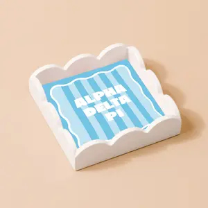 Alpha Delta Pi Scallop Trinket Tray