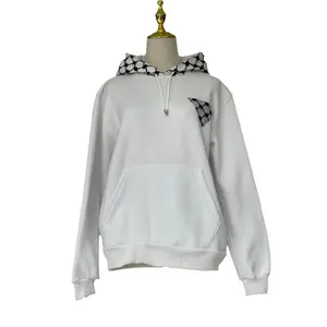 Unisex Kufiyeh Print Pullover Hoodie - Authentic Palestinian Cultural Statement Design