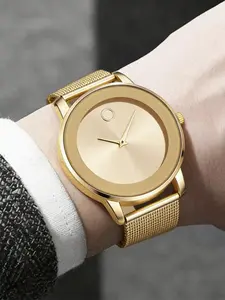 Simple Fashion Watch with Classic Round Dial, Lightweight Zinc Alloy Strap, Analog Quartz Movement, Ideal for Daily Wear