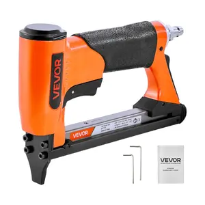 VEVOR Pneumatic Staple Gun, 22 Gauge Air Upholstery Stapler for 71 Series Fine Wire Staples 3/8 Crown 1/4-5/8 Length, Max 180PCS Loading Air Staple Gun for Upholstering, Woodworking, DIY Projects