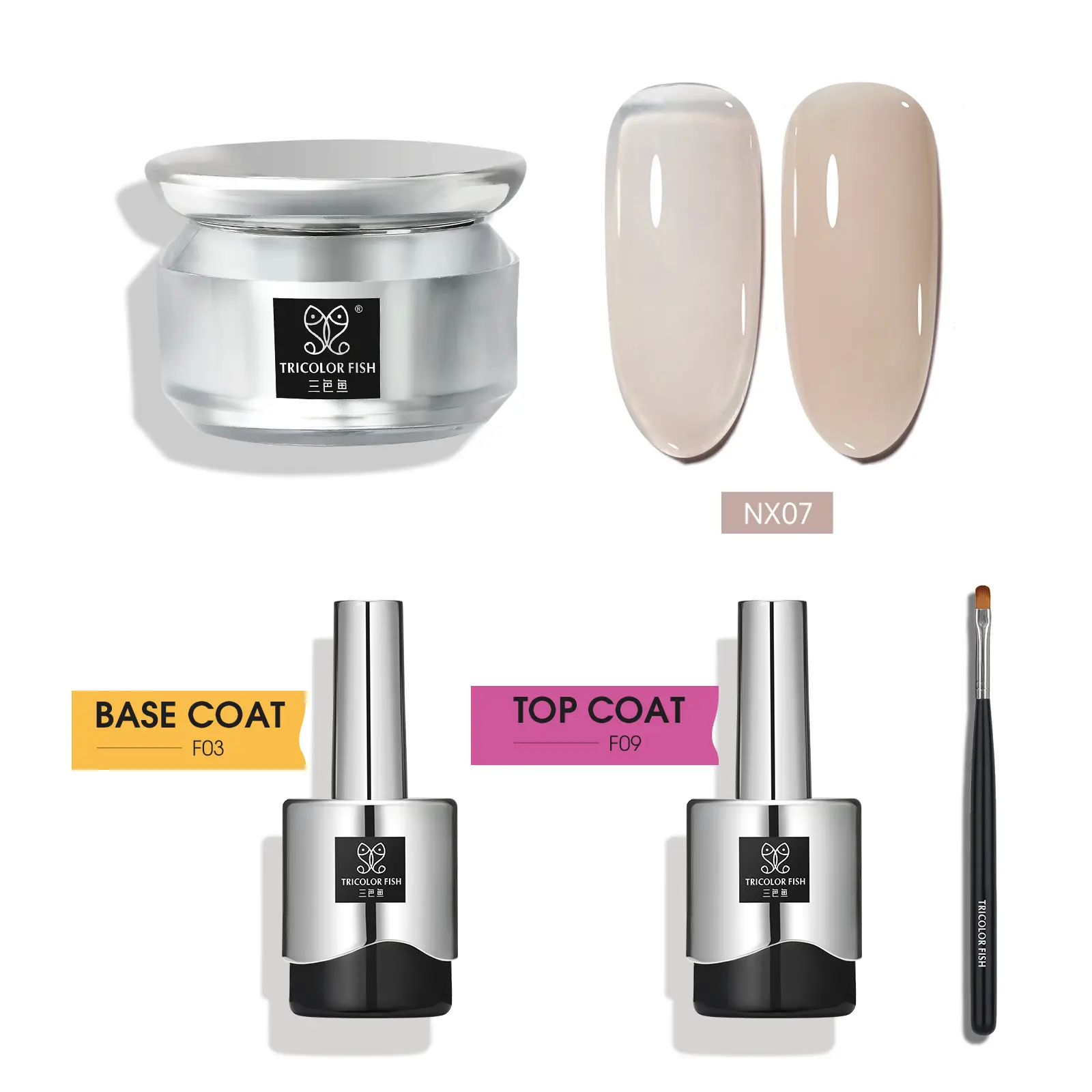 NX07 +Base Gel+Top Gel+light therapy pen