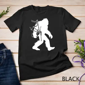 Bigfoots Bagpipes Irishs Sasquatchs Scottish Bagpiper T-Shirt For Woman Man Unisex