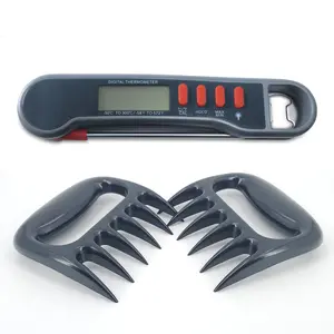 2-in-1 BBQ Tool Set – Digital Meat Thermometer + Meat Claws
