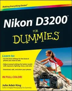 USED-Nikon D3200 for Dummies by King, Julie Adair (Paperback)