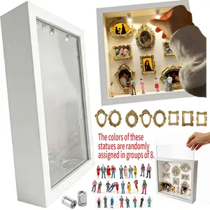 DIY Mini Pull-Out Museum Silhouette Box Kit, Customizable Photo Display, Mini Statues, Unique Memorial Decor, Personalized Keepsake