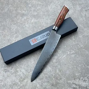 Damascus Steel Kitchen Knife Set - Ultra Sharp for Home Use, Ideal for Slicing andChopping, Designed for Comfort​