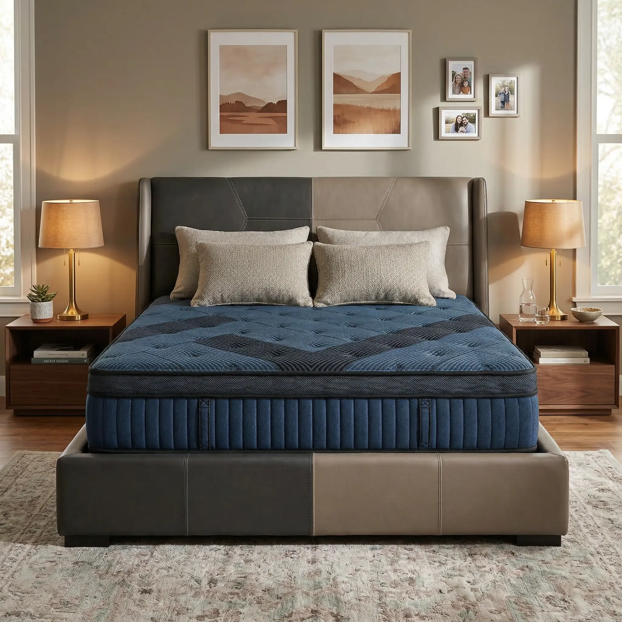Queen Size Mattress 12 Inch | Queen Mattresses in a Box Hybrid | Medium Plush Feel Memory Foam and Individual Pocket Springs | Fiberglass Free Bed Matress | Breathable | CertiPUR-US | Upgrade