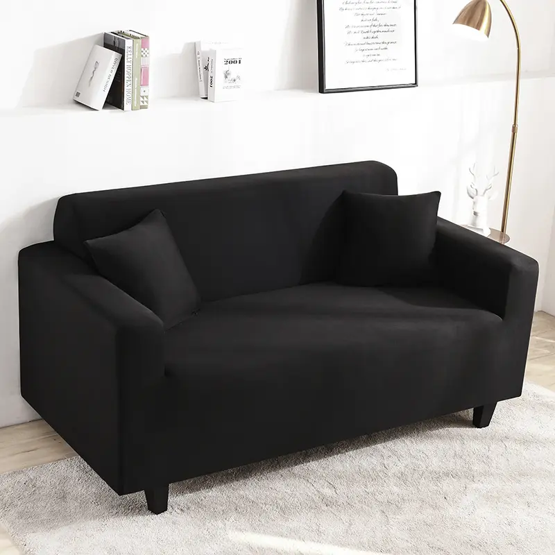 1-Piece Polyester Sofa Slipcover - Solid, Soft, Stretch, Dustproof, Watercolor, All-Seasons Elastic Sofa Protector for Living Room, Room Decor