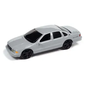 Johnny Lightning 1996 Chevrolet Impala SS Custom Grey Diecast 1:64 Scale Model JLCP7420 Limited 3,600 Pieces Mijo Exclusives
