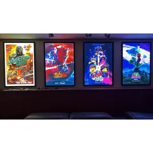 4-PACK Glowbox "World Famous" LED Poster Frames