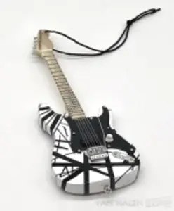 Eddie Van Halen - EVH Eddie Van Halen Black & White Guitar Holiday Ornament EVH-003-6  [COLLECTIBLES] figurine/statue, Collectible