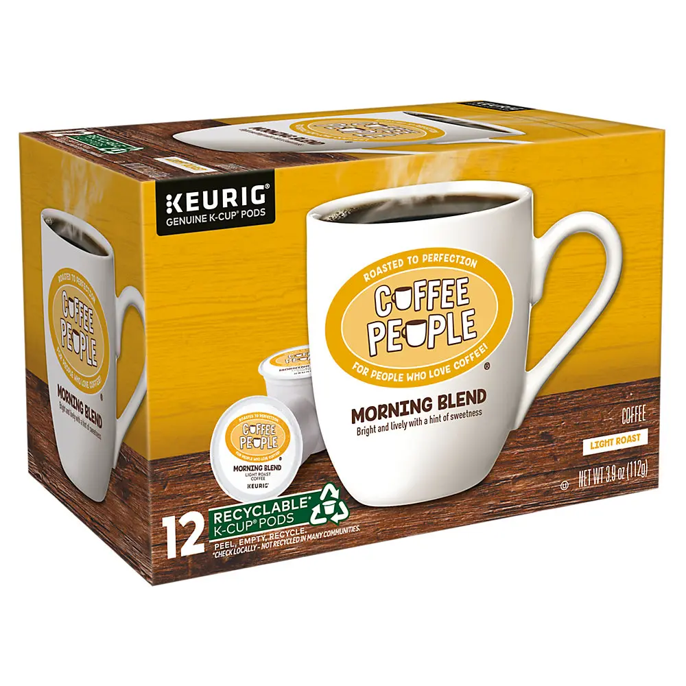 Coffee People Morning Blend Coffee - Keurig K-Cup Pods - Light Roast Coffee - Single Serve Coffee