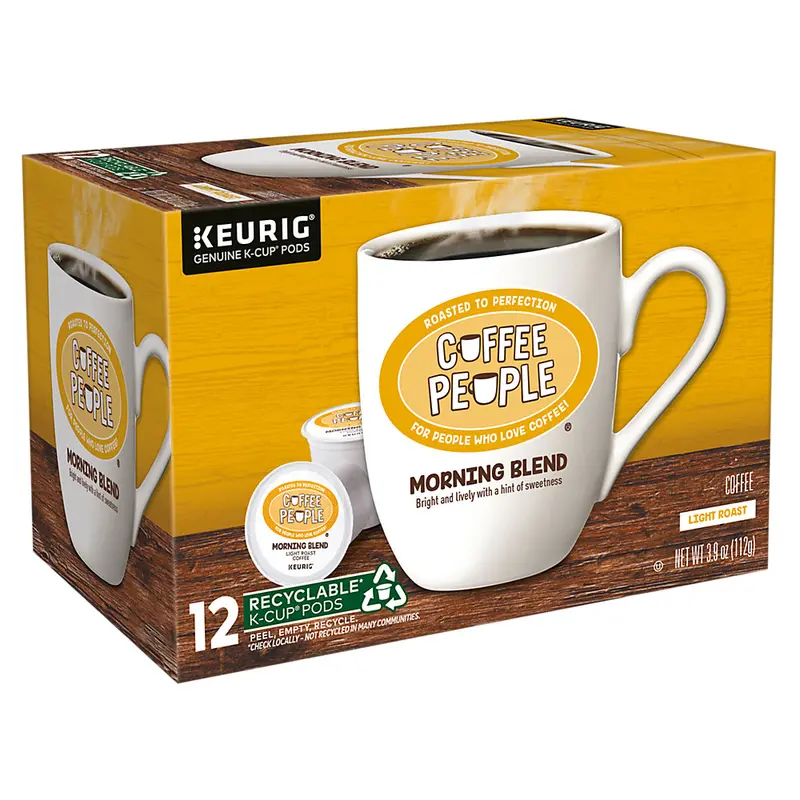 Coffee People Morning Blend Coffee - Keurig K-Cup Pods - Light Roast Coffee - Single Serve Coffee