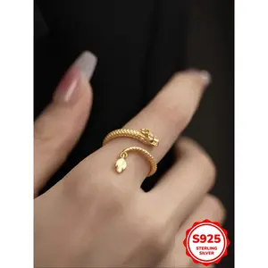 Elegant S925 Silver Dragon Ring for Men & Women, Unique Dragon Design, Perfect Couple Jewelry Gift, Birthday Present, Stylish Unisex Accessory, Versatile Gift Option, Statement Rings