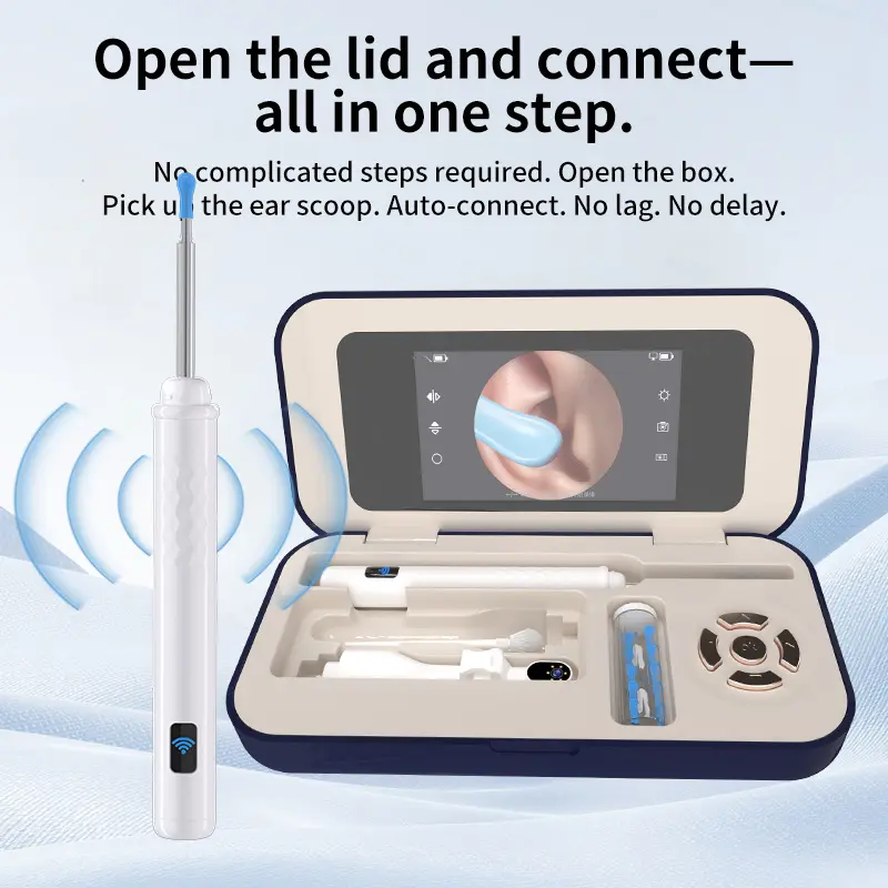 Home-use screen-equipped ear cleaning tool with high-definition video function Professional ear cleaning kit for examining ears, nasal cavities and oral cavity