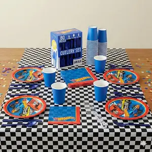 Hot Wheels Base Birthday Party Kit - For 8 Guests