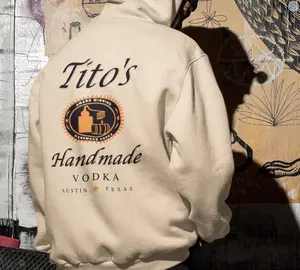 Tito Hoodie | Tito's Handmade Vodka Sweatshirt | Austin Texas Label | Vodka Alcohol Sweatshirt | Tito's Fan Gift | Drinking Lovers Gift