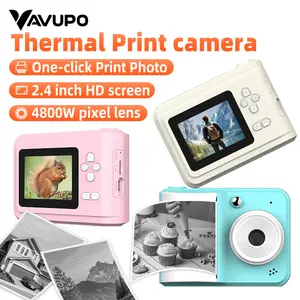 Mini Portable Instant Camera 1080P HD Photography for Kids | 2 Rolls of Printer Paper, USB Charger, Supports Digital Camera, Video Recording, Delay Printing, Perfect for Christmas and New Year Gifts