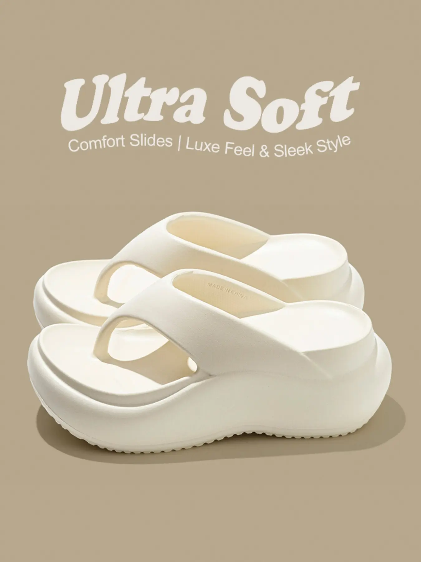 Women's EVA Sandals - Thick Soft Sole, Lightweight Summer Footwear for Indoor, Outdoor, Pool & Beach, Soft Slipper Sandals