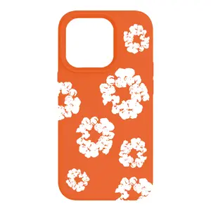 Cotton Wreath Case (Orange/White)