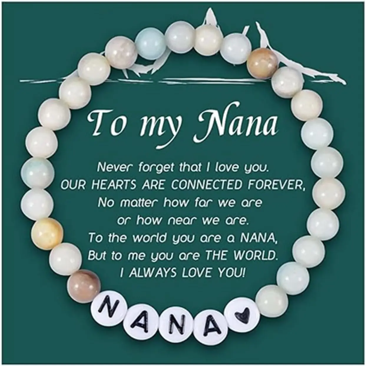 Nana Gifts Best Grandma Gifts, Mother's Day Bracelet Birthday Gifts for Nana Grandma Mimi
